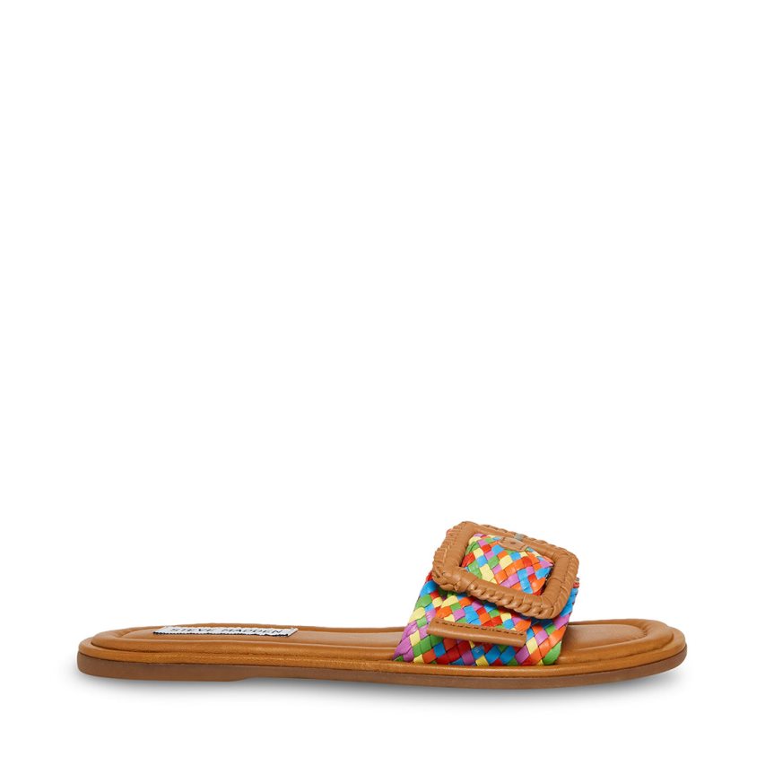 Brown Steve Madden Della Women's Slides | PH 7305UWI